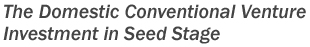 The Domestic Conventional Venture Investment in Seed Stage